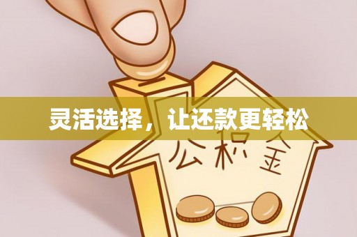 景泰灵活选择，让还款更轻松