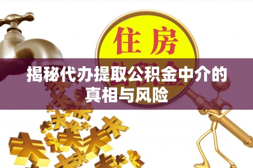 景泰揭秘代办提取公积金中介的真相与风险